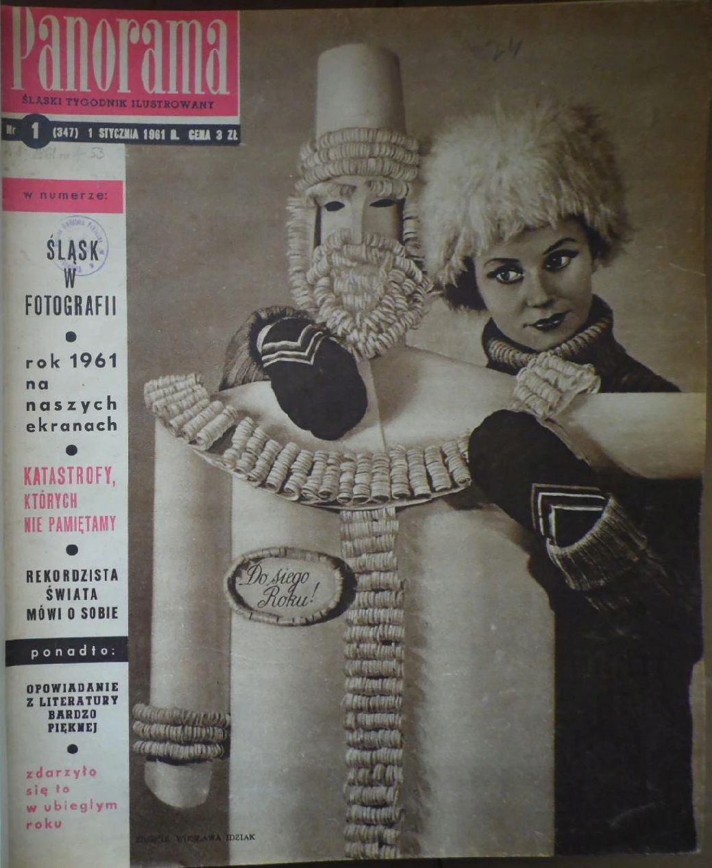 PANORAMA POLAND magazine side cover Issue 1 (347) 1 January 1961